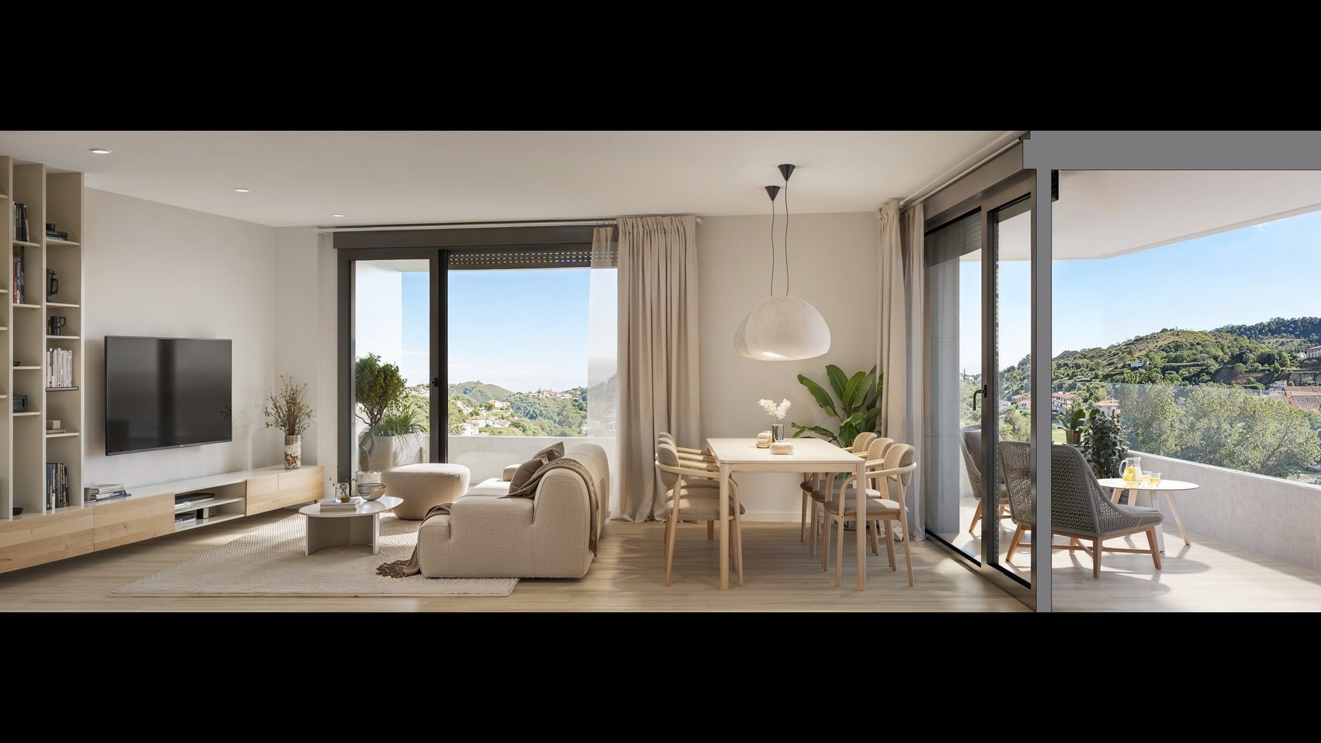 Salón comedor, vista panorámica